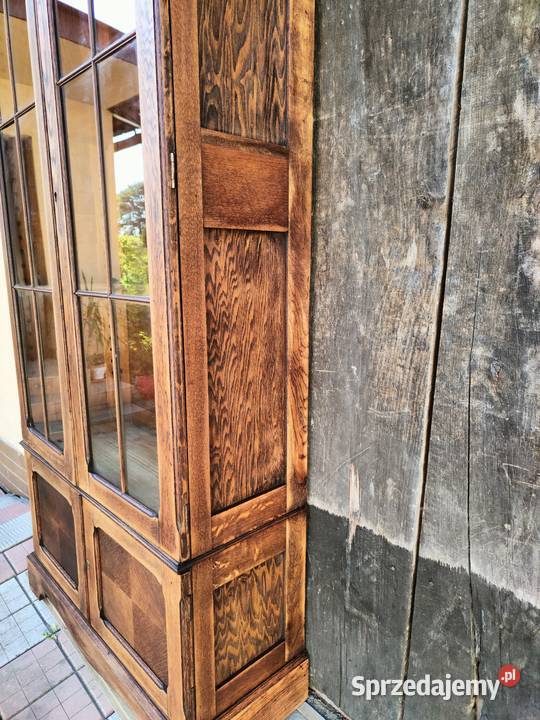 Drewniana szafa biblioteczka z dworku 38cm Rzeszów