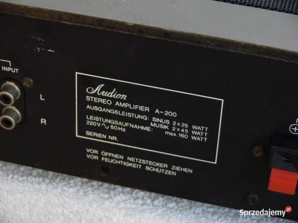 Wzmacniacz Audion A200 sprawny Vintage WYSYŁKA Wzmacniacze i pokrewne
