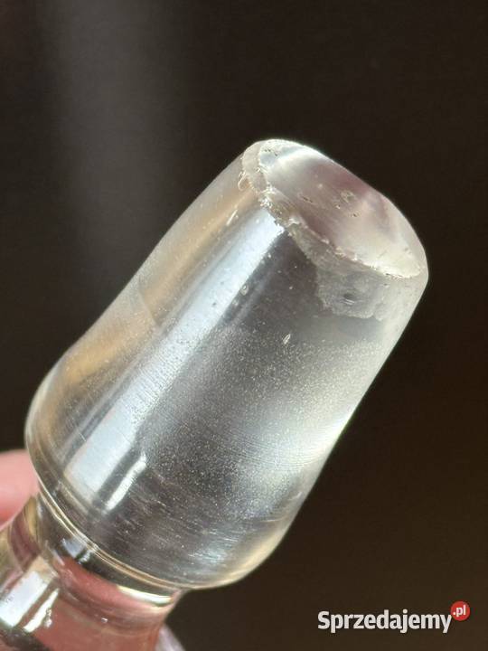 Korek ze szkła bezbarwnego do karafki Mielec