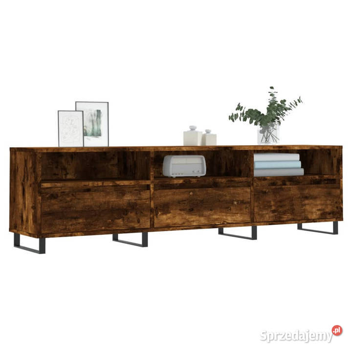 Szafka pod TV przydymiony dąb 150x30x445