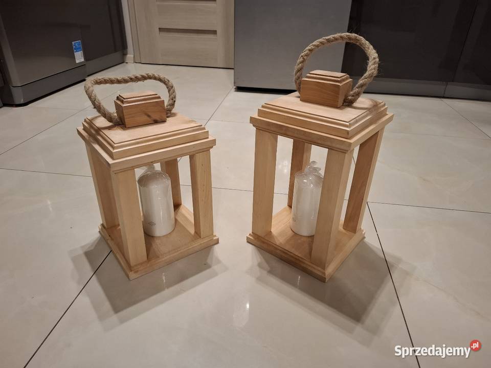Lampiony latarenki z drewna Lampiony i latarnie mazowieckie Sobolew