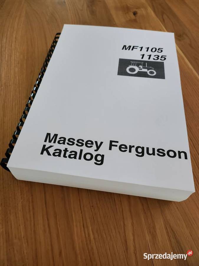 MASSEY FERGUSON 1105 1135 katalog części Poradniki, albumy i reportaże
