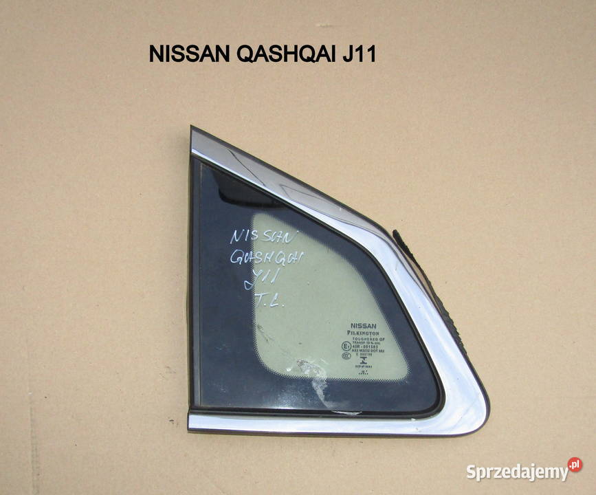 SZYBA KAROSERYJNA TYLNA LEWA NISSAN QASHQAI II łódzkie Mysłaków