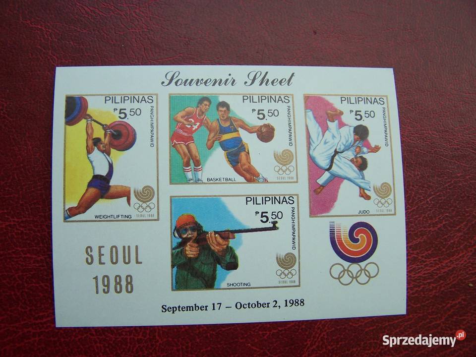 Filipiny 1988 MNH Mi 188489 Sport Olimpiada Seul Tychy