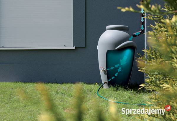 Zbiornik ozdobny na wodę deszczową 440L Wrocław