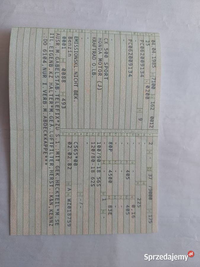 Honda cx500 cafe recerscrambler Honda Sędziszów Małopolski sprzedam