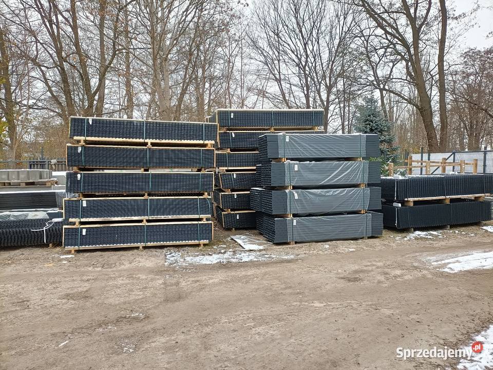Ogrodzenie panelowe 1mb Wys 153 grafit fi4 Ogrodzenia i bramy Łódź
