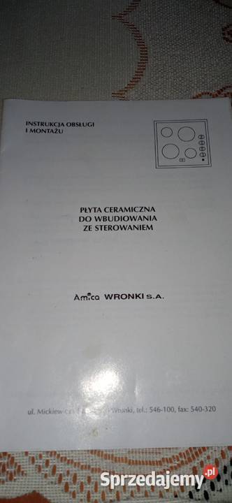 Płyta ceramiczna czteropolowa do zabudowy Kuchenki i piekarniki Poraj