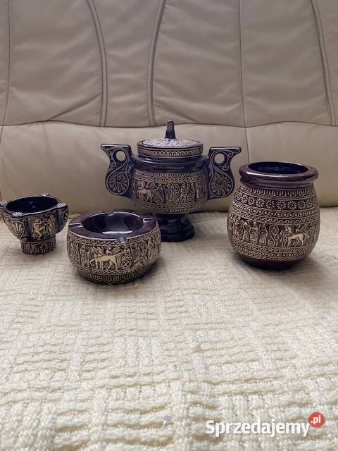 Stary ceramiczny zestaw Kraków