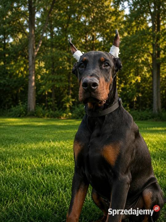 Piekny kopiowany Doberman Lubartów sprzedam