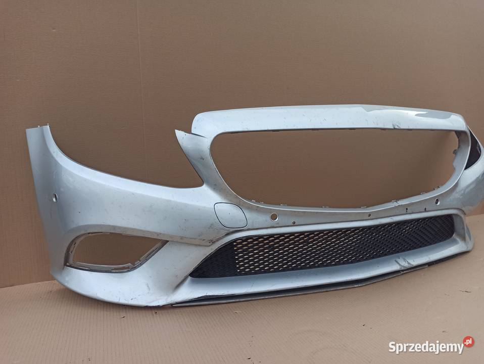 MERCEDES CKLASA W205 ZDERZAK PRZÓD PRZEDNI Bieleń