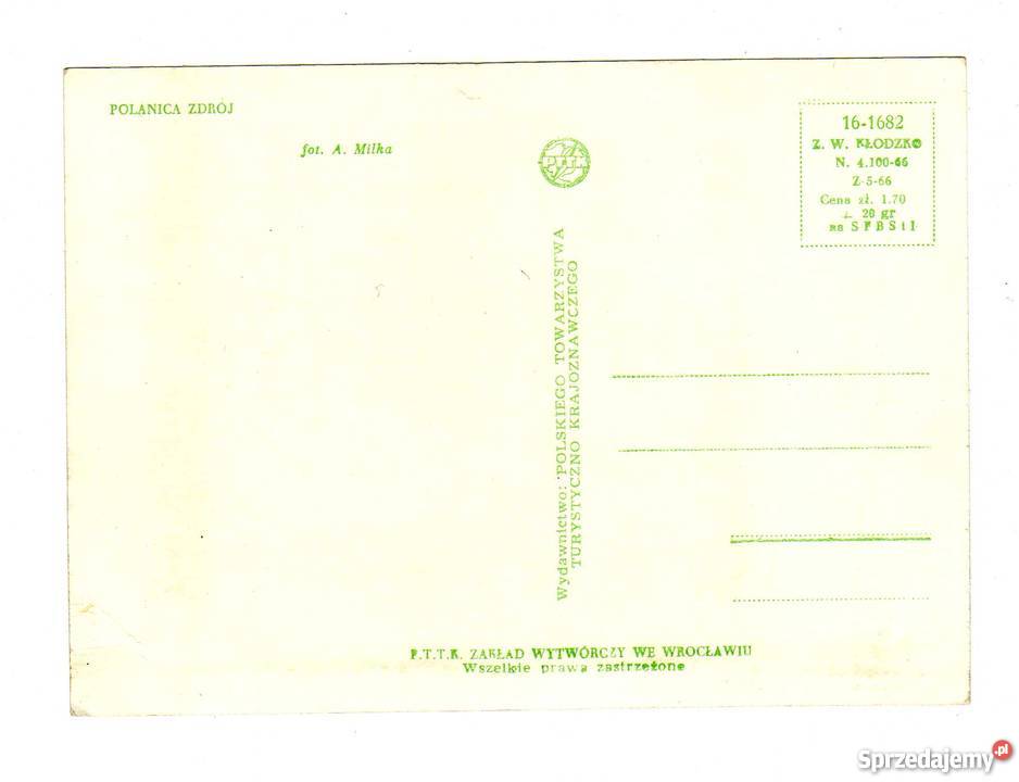 POLANICA ZDRÓJ POCZTÓWKA CZARNO BIAŁA Krynki