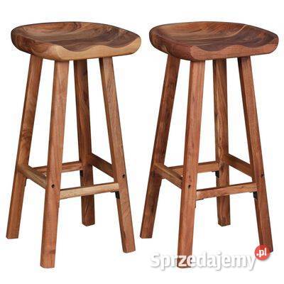 vidaXL Stołki barowe 2 lite drewno Warszawa