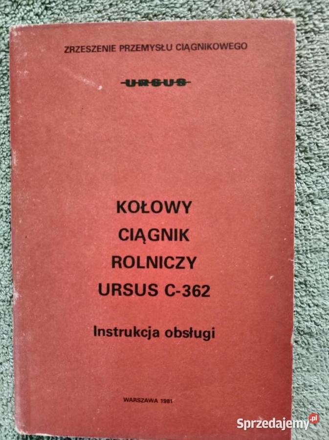 Instrukcja obsługi ciągnika rolniczego Ursus Lublin sprzedam