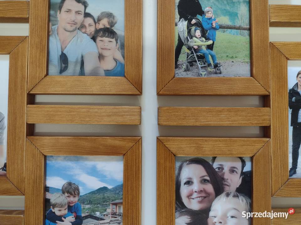 Drewniana Multirama Ramka na 6 zdjęć 10x15 Ramki i ramy Warszawa