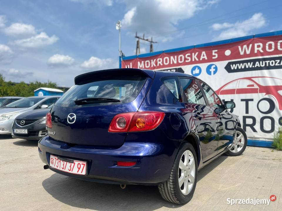 Mazda 3 16 Benzyna 2005 Klimatyzacja Elektryka dolnośląskie Wrocław sprzedam