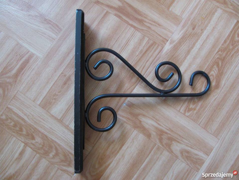 solidny wieszak uchwyt metalowodrewniany 32x35 Zamość