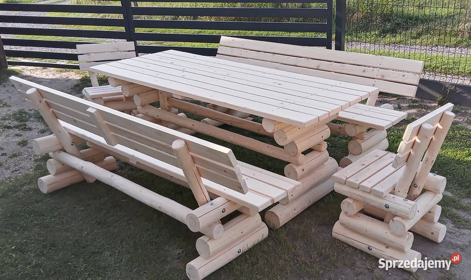 Meble ogrodowe studnie ogrodowe leżaki grzybki z drewno