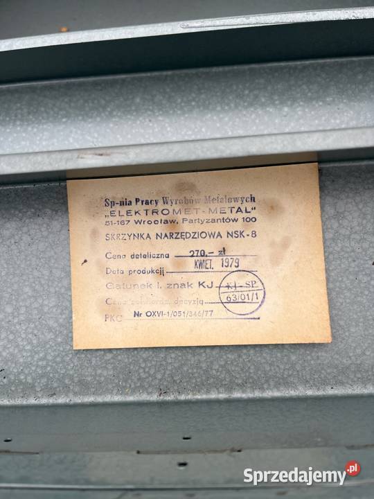 Skrzynka narzędziowa rozkładana Prl sprzedam