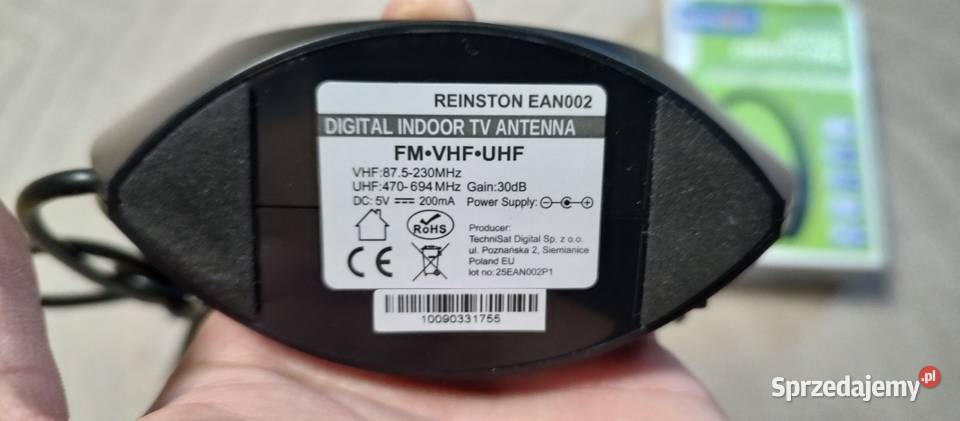 Antena pokojowa dvbt2 Reinston Konin