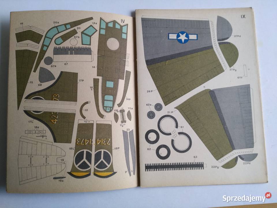 Mały Modelarz 561991 Samolot bombowy Boeing17G Dąbrowa Górnicza