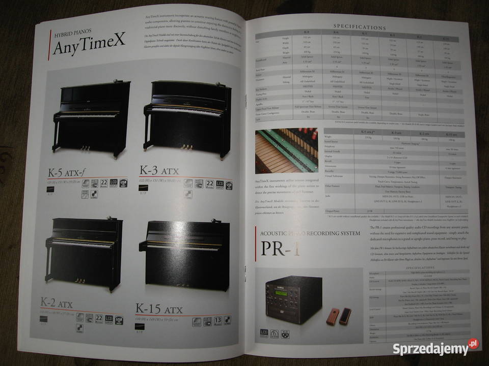 Kawai 2009 Products Catalogue katalog pianin pomorskie sprzedam