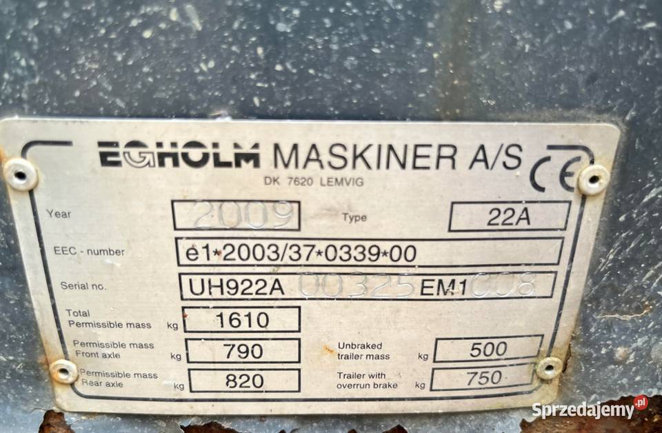 Chłodnica wody Egholm 2200 A 22A Kłobuck