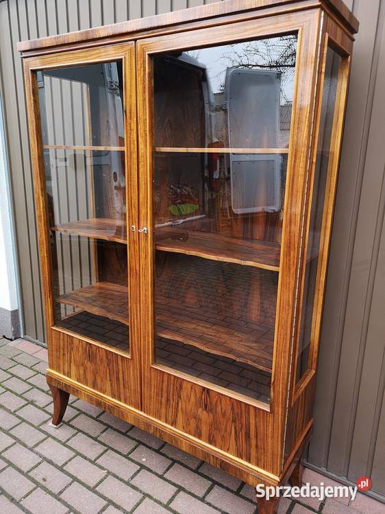 Witryna Serwantka ARTDECO Politura Orzech Stara Swarzędz