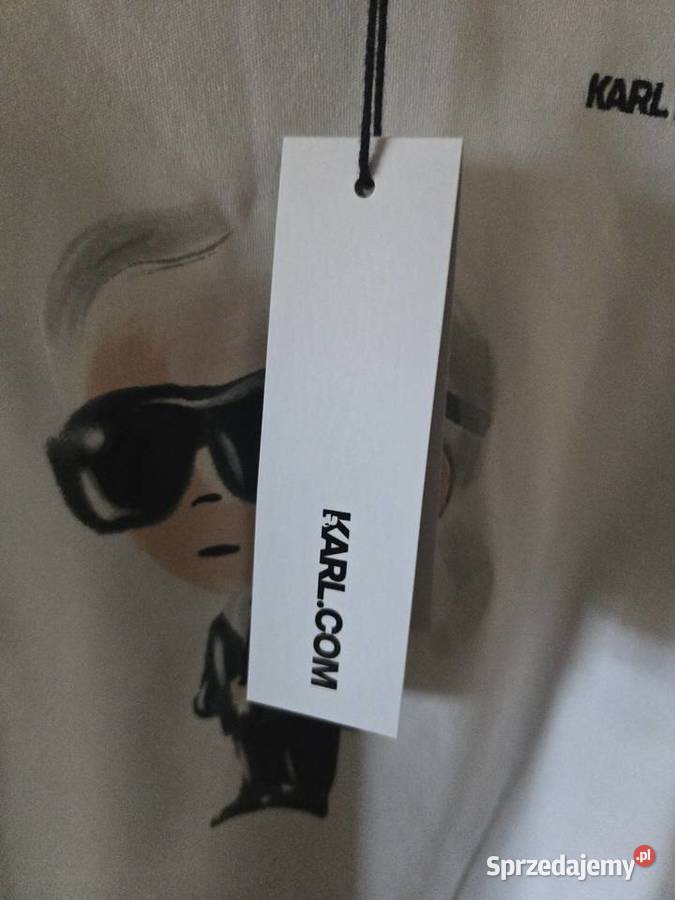 Biały Tshirt Karl Lagerfeld rozmiar XS Odzież sportowa zachodniopomorskie Czaplinek