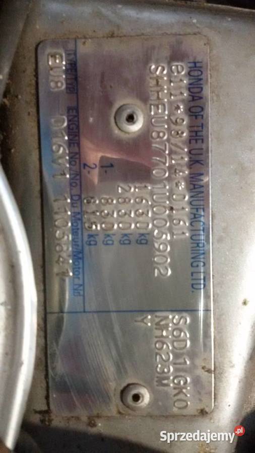 cewki zaplonowe Honda civik 7 14 benzyna 66Kw osobowe