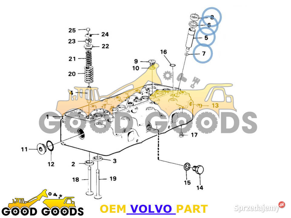 VOLVO OBSADA TULEJKA WTRYSKIWACZA TD45 276130