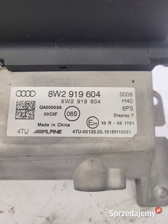 WYŚWIETLACZ LCD MMI A4 B9 S5 A5 8W 8W2919604 UK śląskie Przystajń