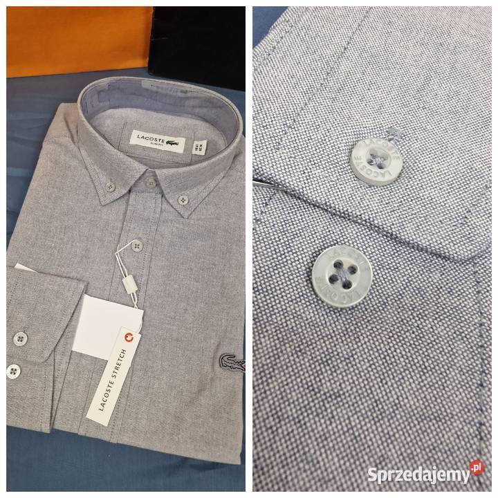 Koszula Lacoste Burberry długi rękaw premium Wadowice