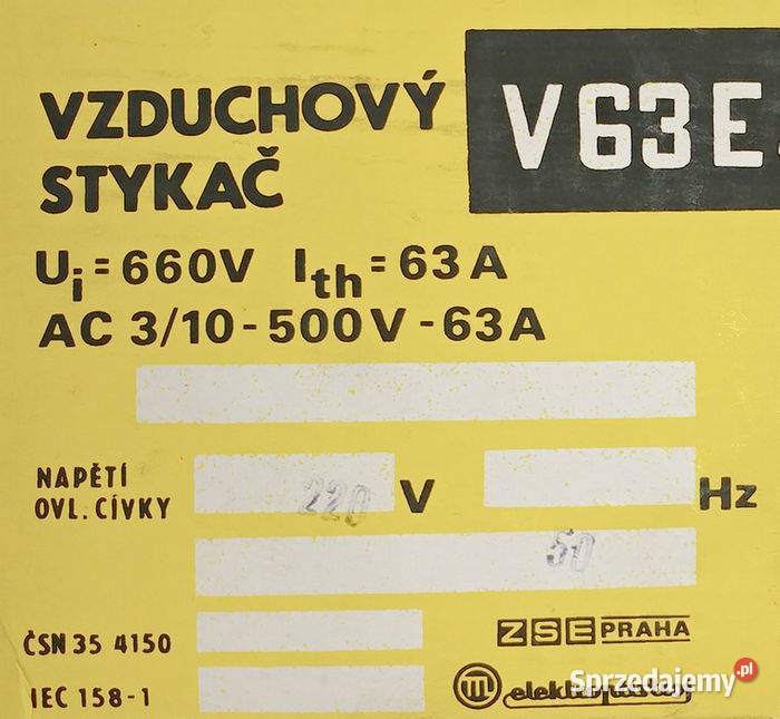Stycznik V63E 63A cewka 220V Europejska jakość
