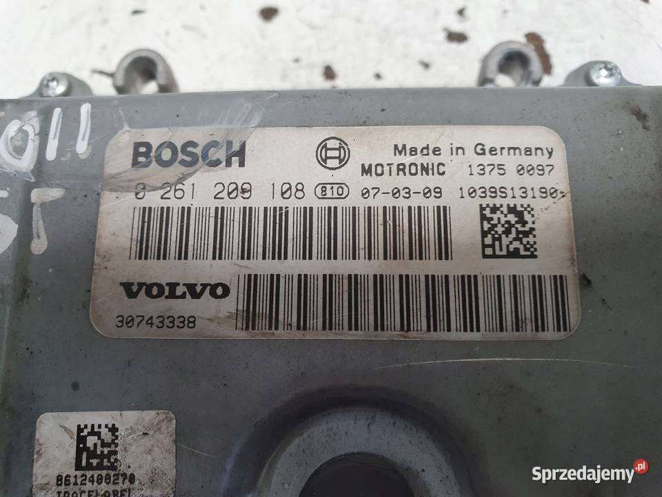Volvo S80 II 25 T STEROWNIK SILNIKA 0261209108 Komputery lubelskie