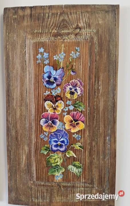 Obraz Kwiaty stara okiennica Warszawa