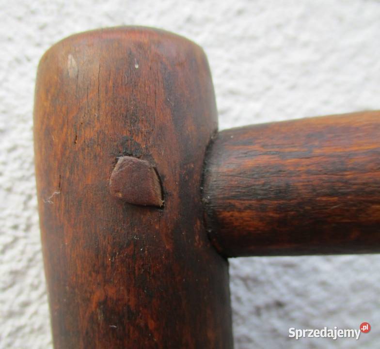 Stare Gięte Oparcie Krzesła KOŁKOWANE Meble