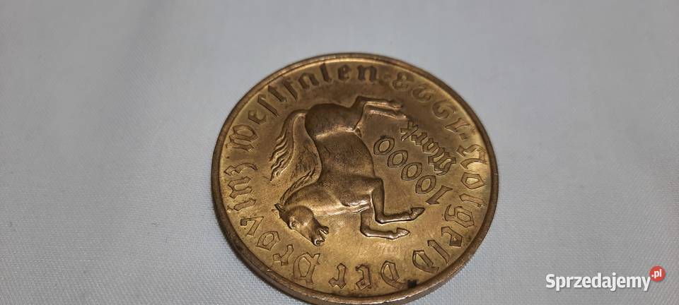 Moneta 10000 MAREK Westfalia 1923 STEIN NOTGELD Warszawa
