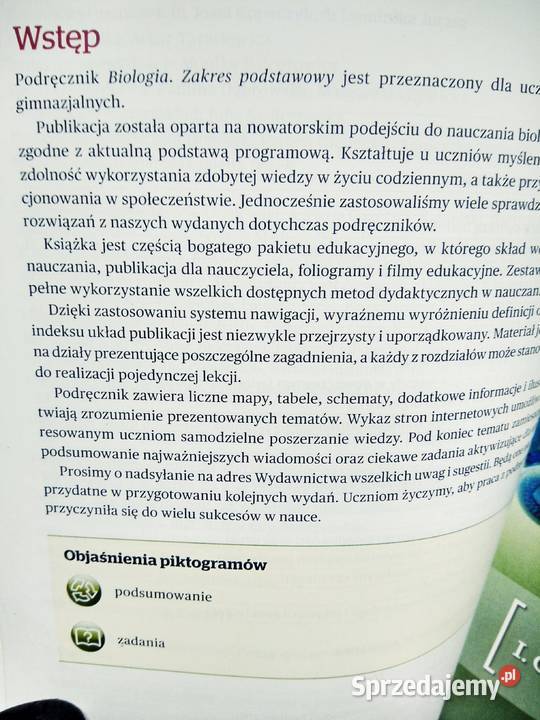 Biologia 1 podstawowa operon ponadgimnazjalne Warszawa