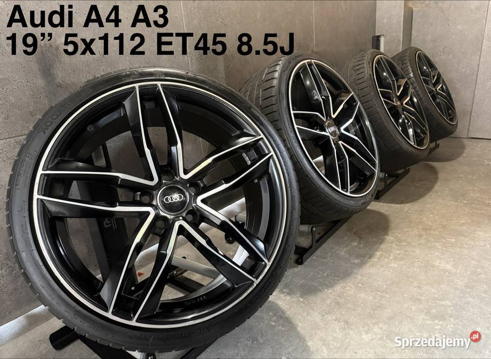 19 Audi A4 A3 felgi alufelgi koła komplet z Lubasz sprzedam