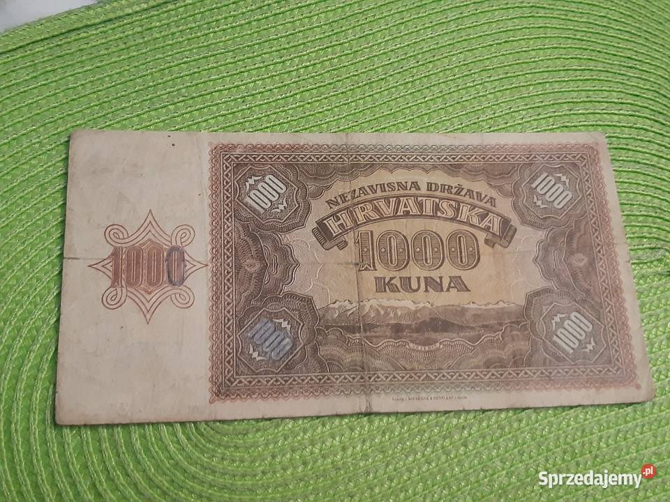banknot Chorwacji z 1941r Numizmatyka Łomża