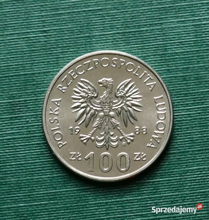 POLSKA 100 złotych 1988r 70 rocznica Powstania Gliwice