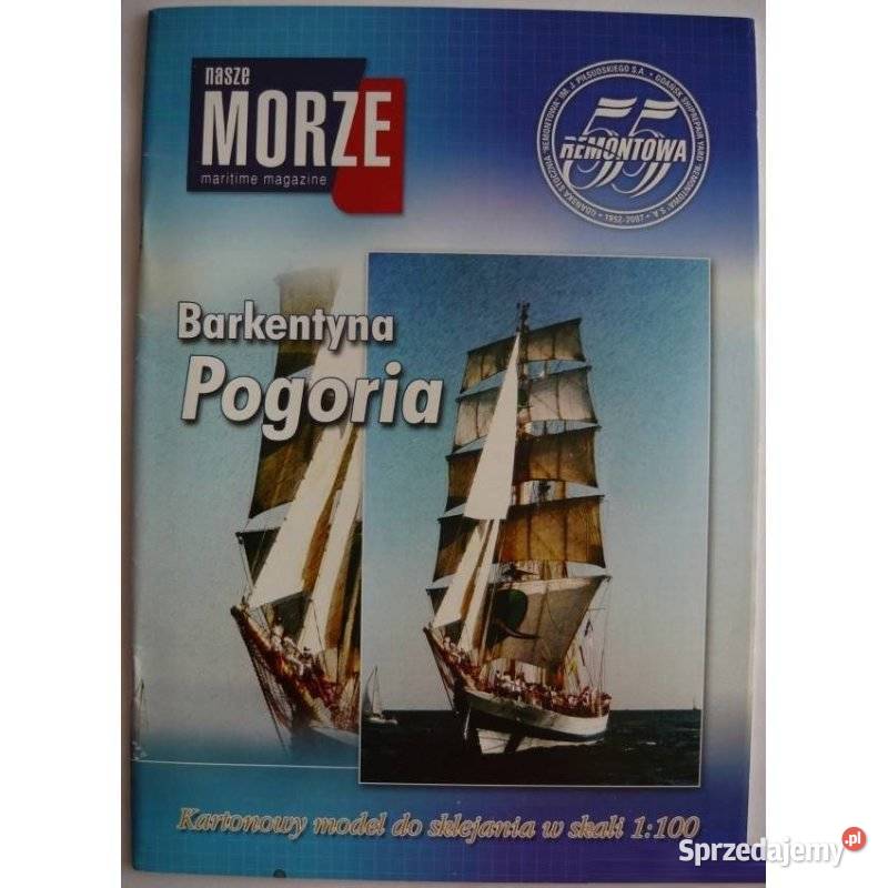 Barkentyna Pogoria Kartonowy Model Nasze Morze miękka Pozostałe Kraków