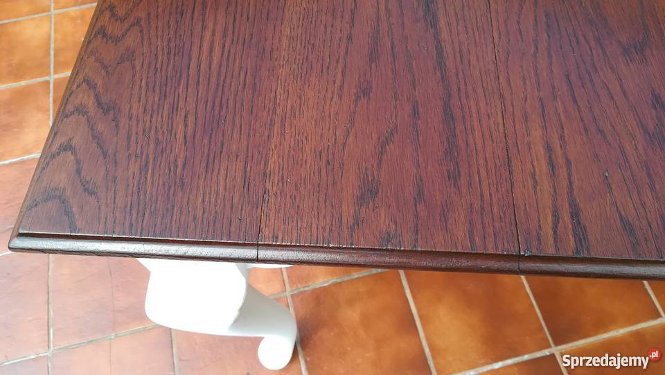 Stół ludwik stylowy drewniany biały do krzeseł 125cm mazowieckie Sulbiny