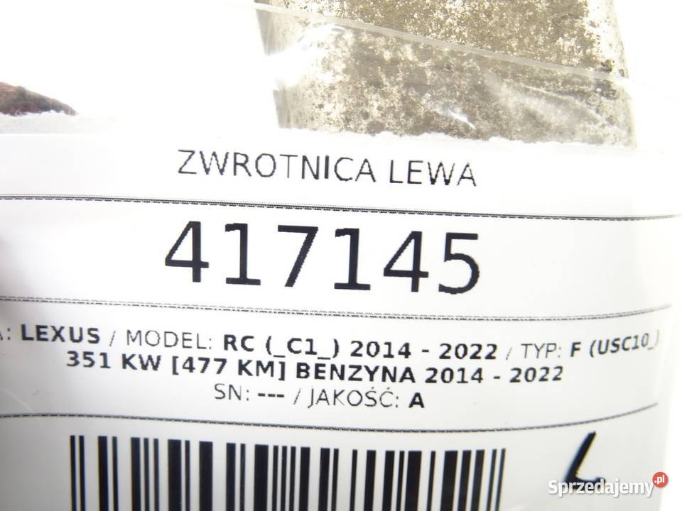 ZWROTNICA LEWA LEXUS RC 50 477 8954430040