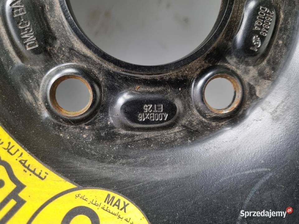 KOŁO DOJAZDOWE Ford C II Focus Mk3 dojazdówka Samochodowe lubelskie Chełm