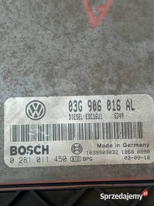 STEROWNIK SILNIKA 03G906016AL 0281011450 20 TDI sprzedam