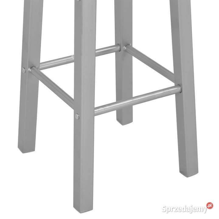 Stołki barowe 2 srebrne MDF WM284410 Warszawa