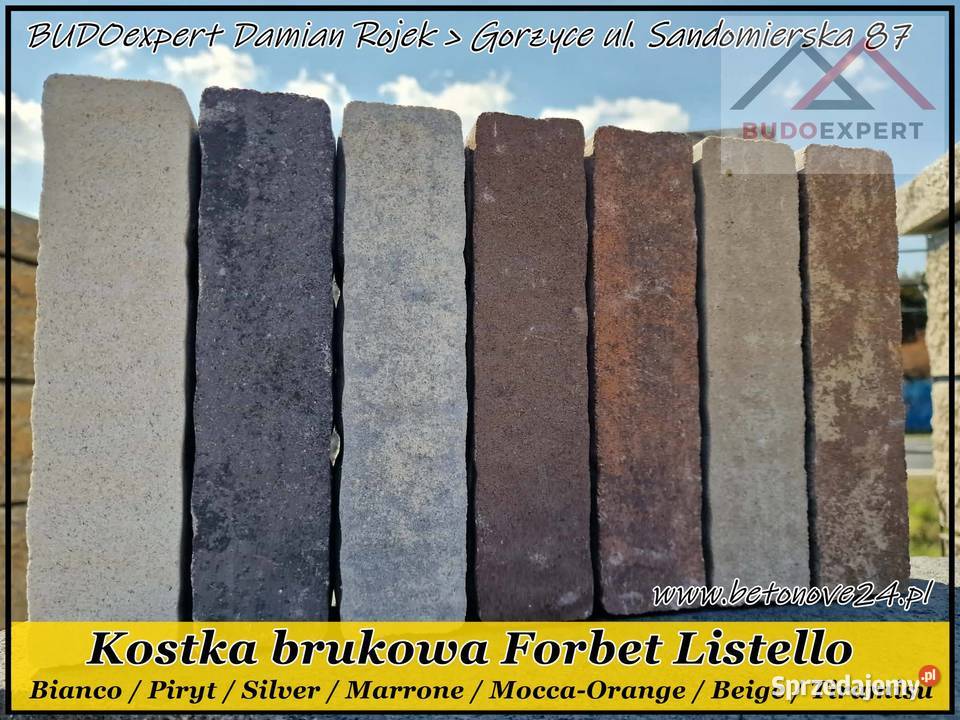 Kostka brukowa Forbet LISTELLO 6 Piryt Silver Stalowa Wola sprzedam