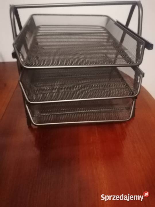 Półka siatkowa na dokumenty 3A czarny Gdańsk